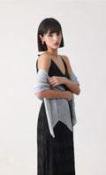 Essential pleated scarf_grey