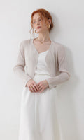 Cod pleated cardigan_light-beige