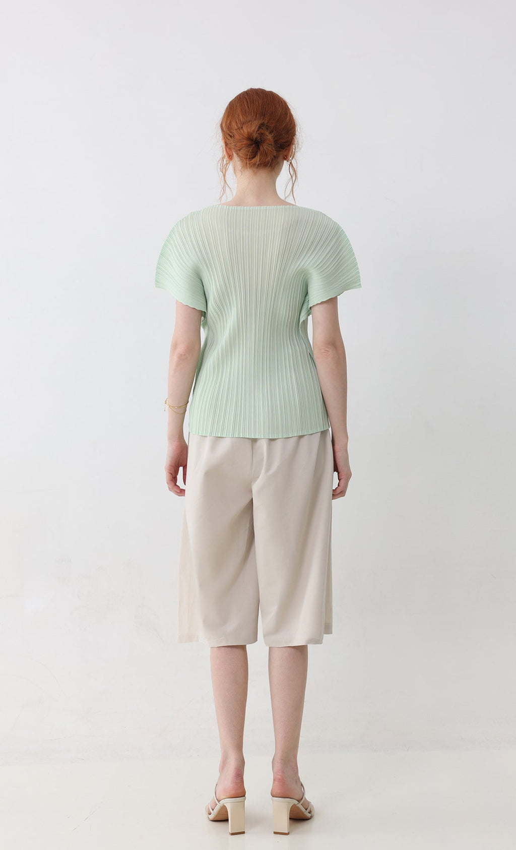 Fresh pleated top_mint