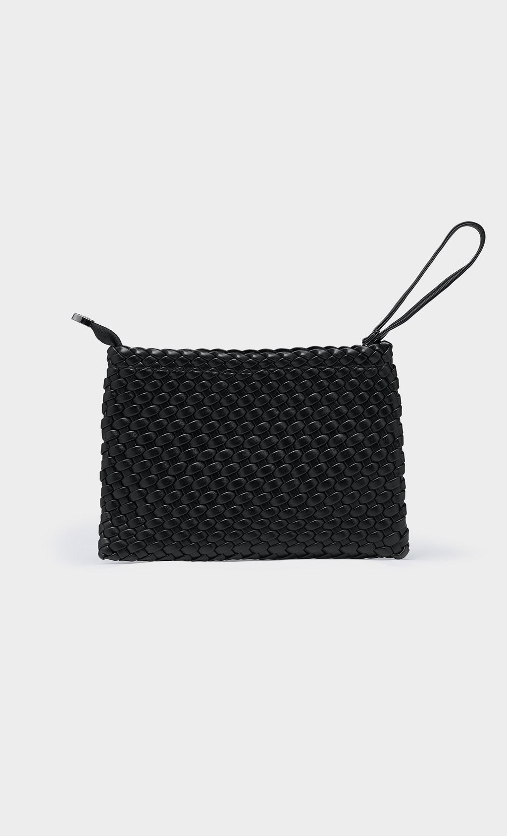 Color weaving hobo bag_black