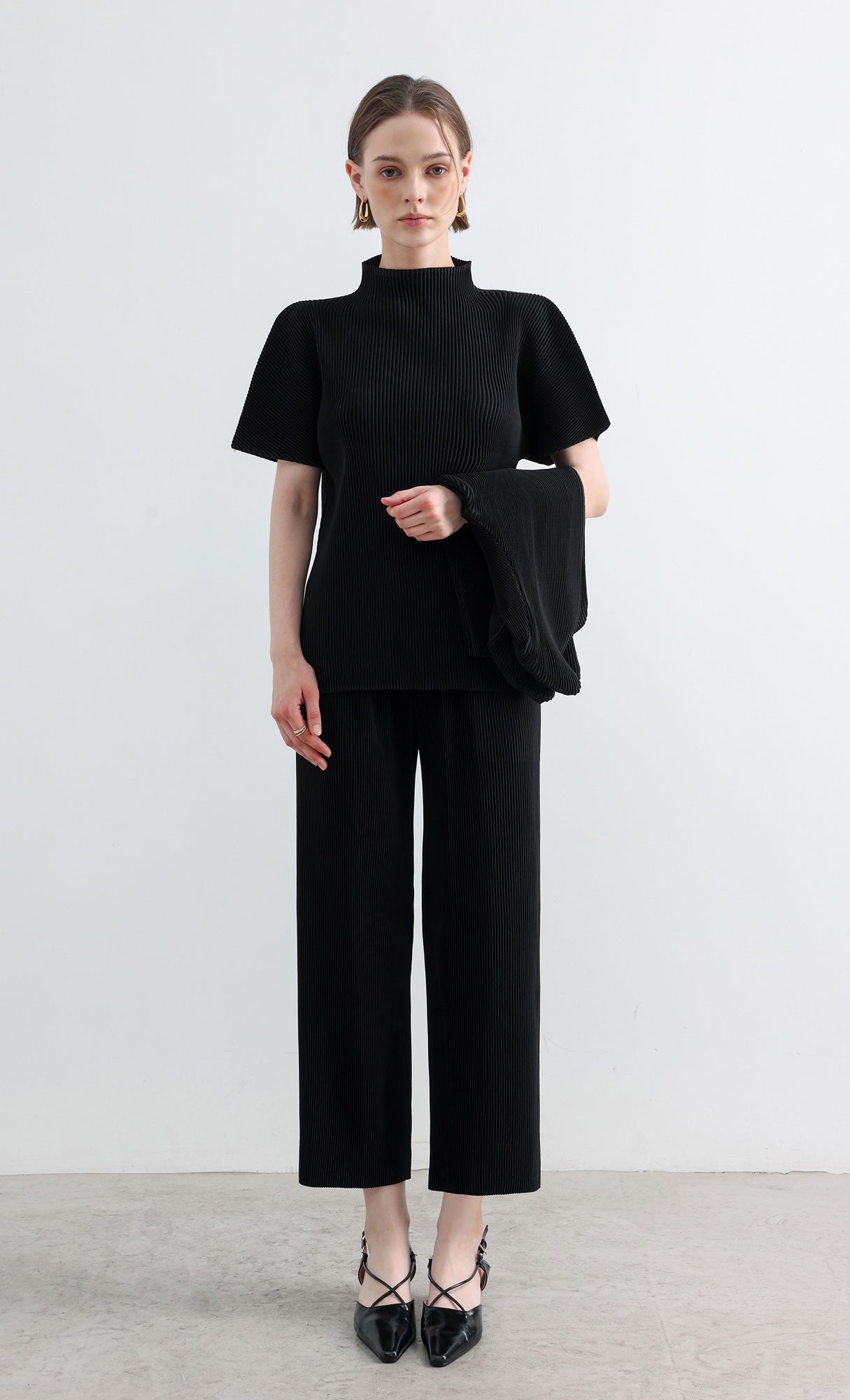 Essential Pleated Pants_Black