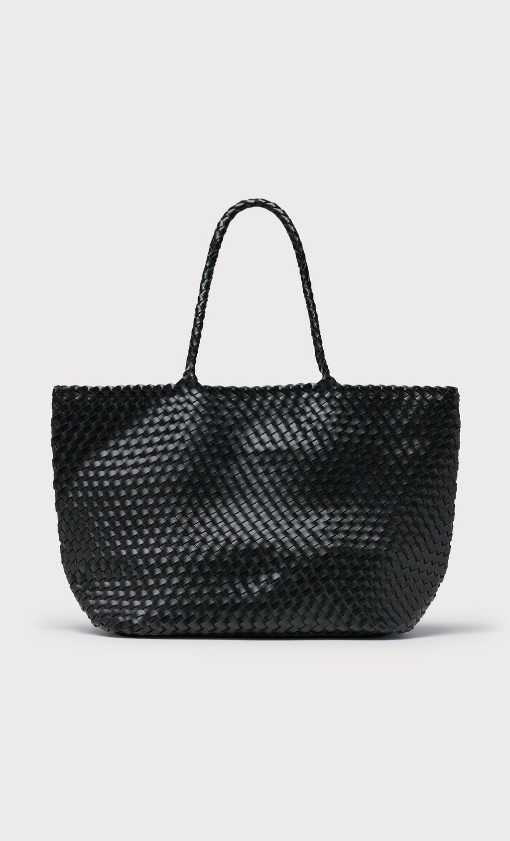 Ena weaving shopper bag_black