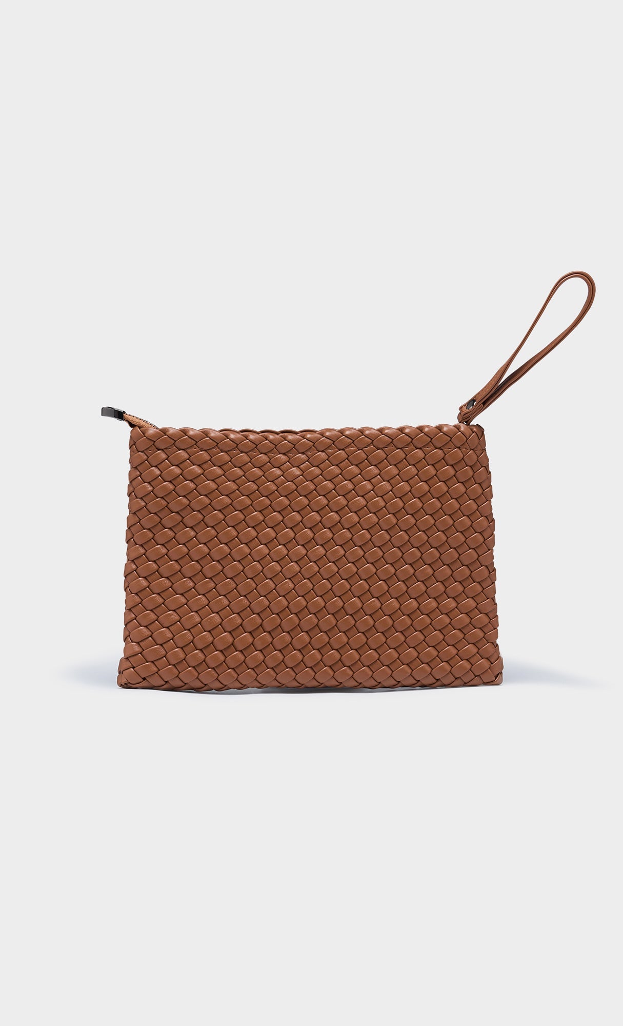 Color weaving hobo bag_camelbeige