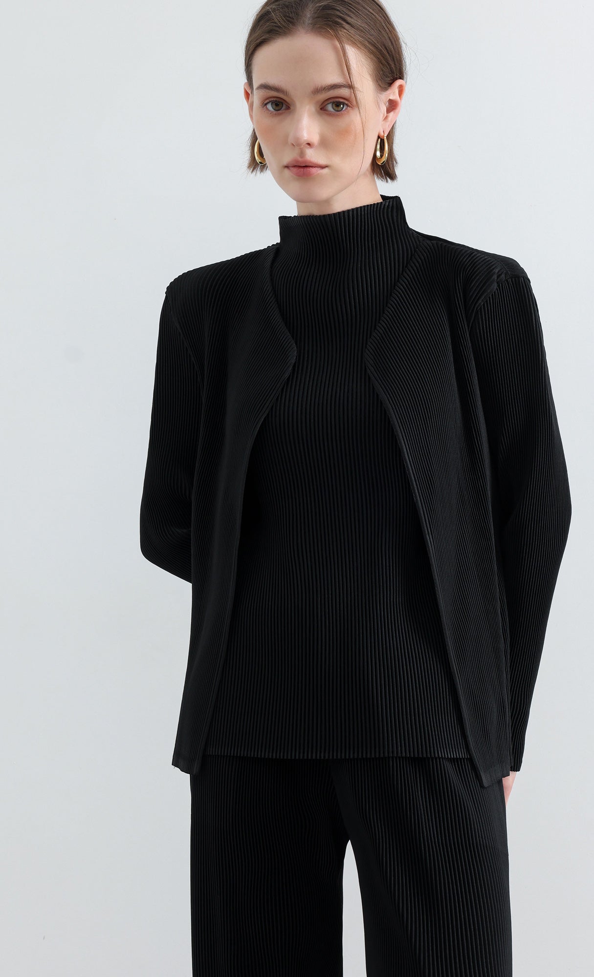 Essential Pleated Pants_Black
