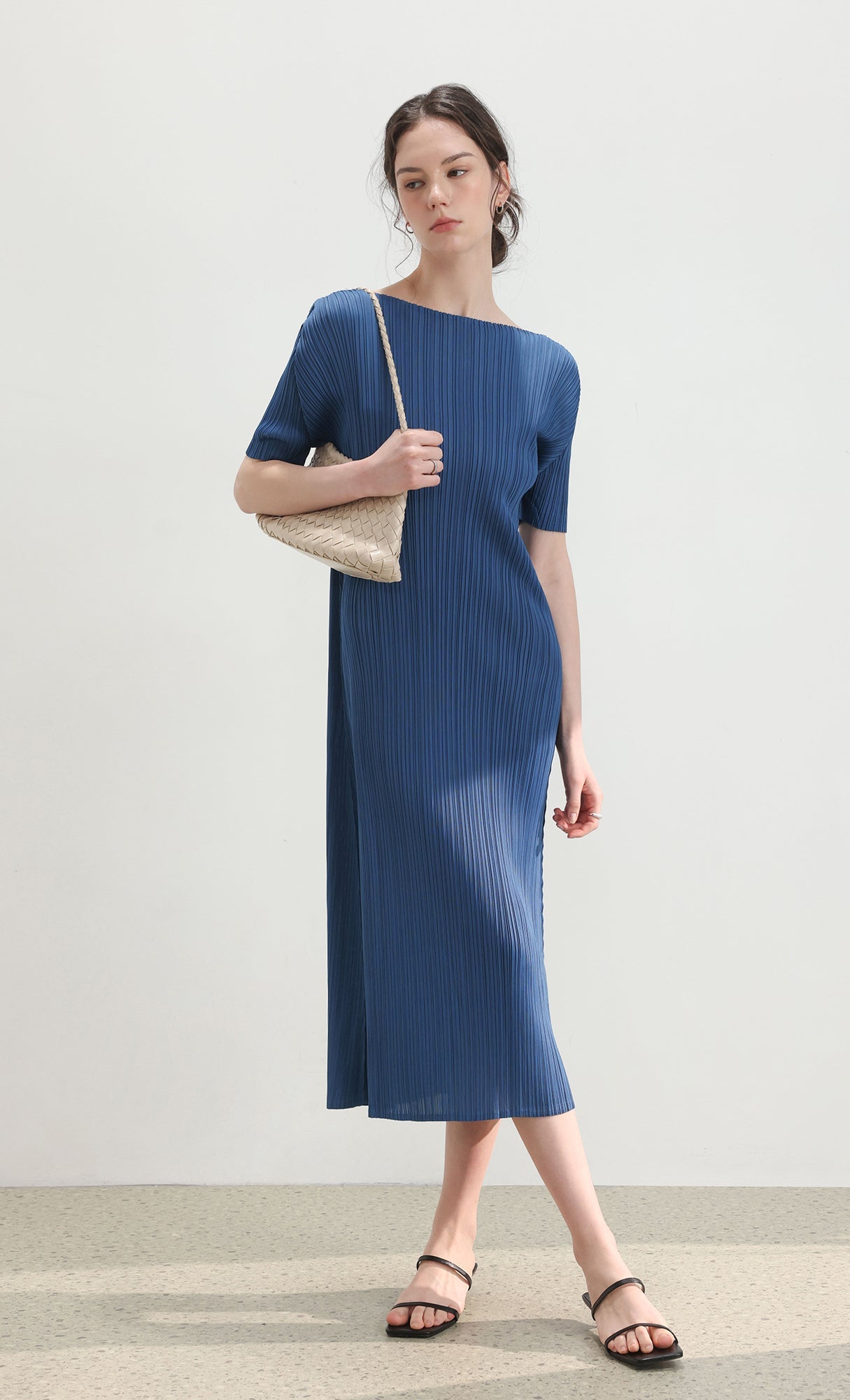 Nesia weaving shouler bag_ivory