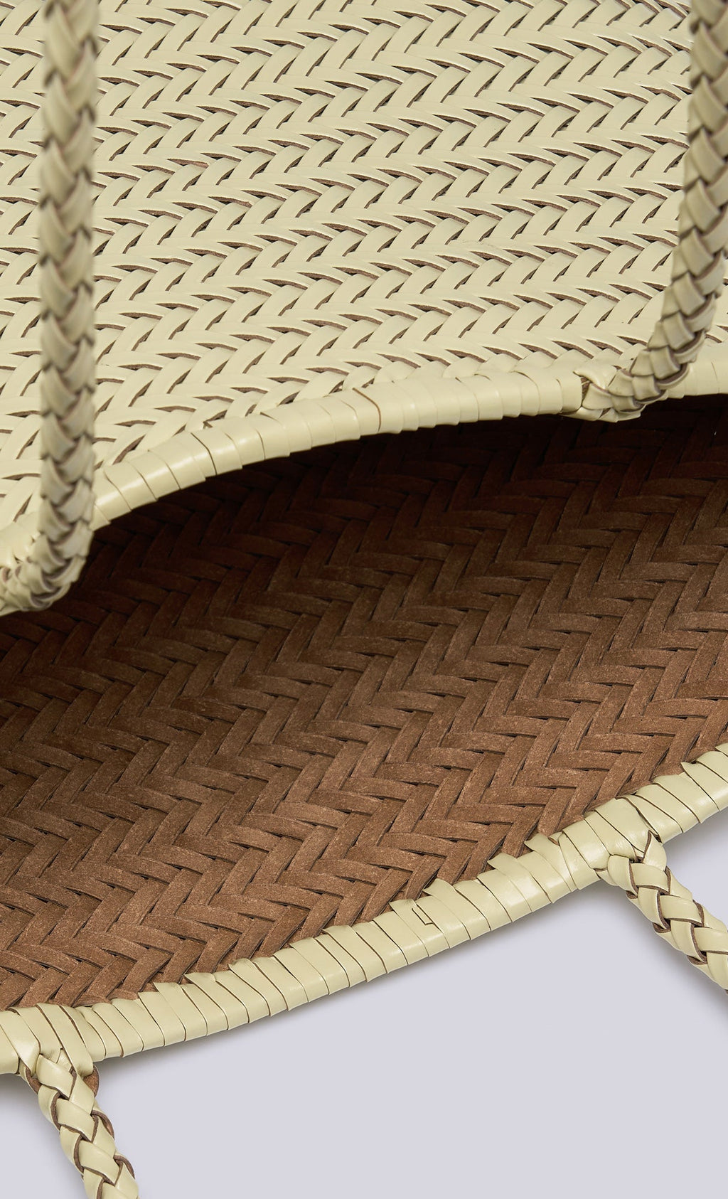 [Pouch SET] Kevin weaving leather shoulder bag_ivory