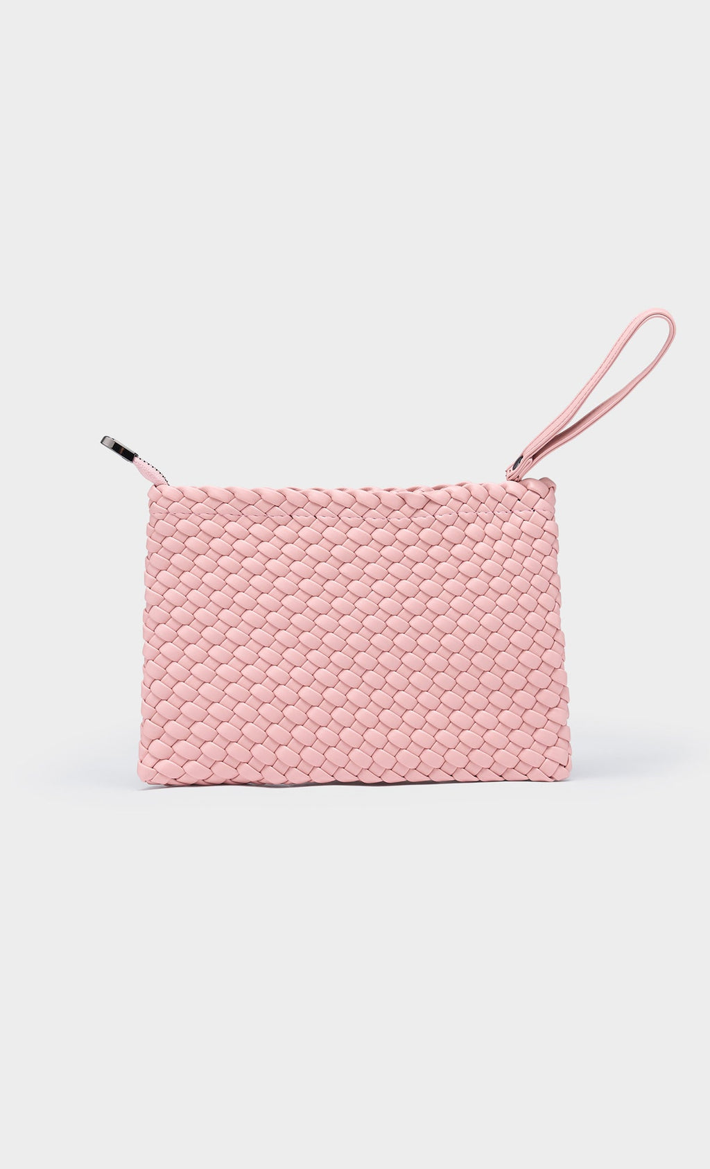 Color weaving hobo bag_lightpink