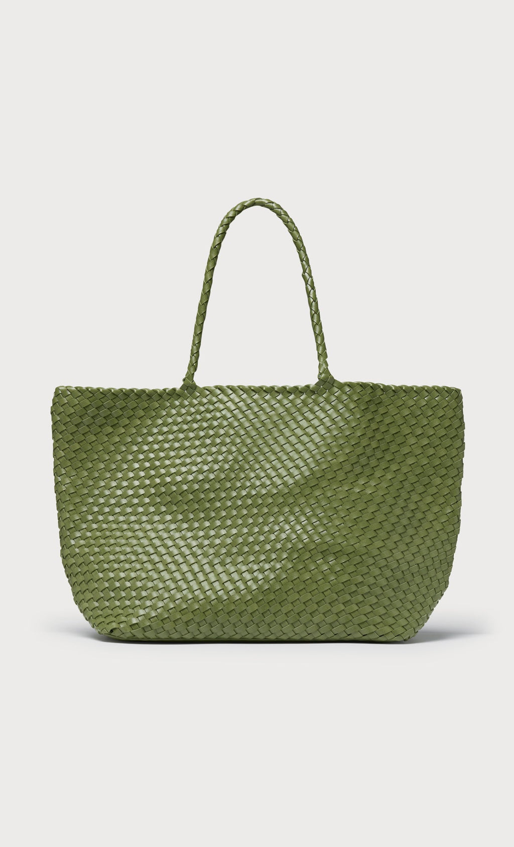Ena weaving shopper bag_green