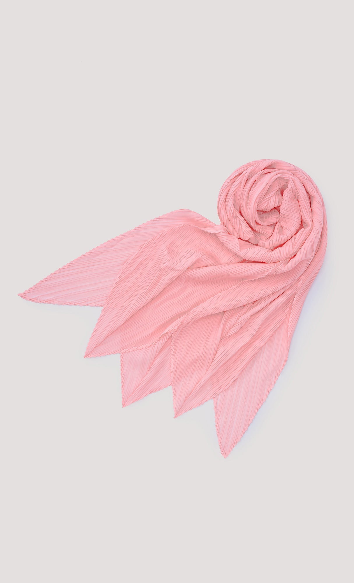 Essential pleated scarf_pink