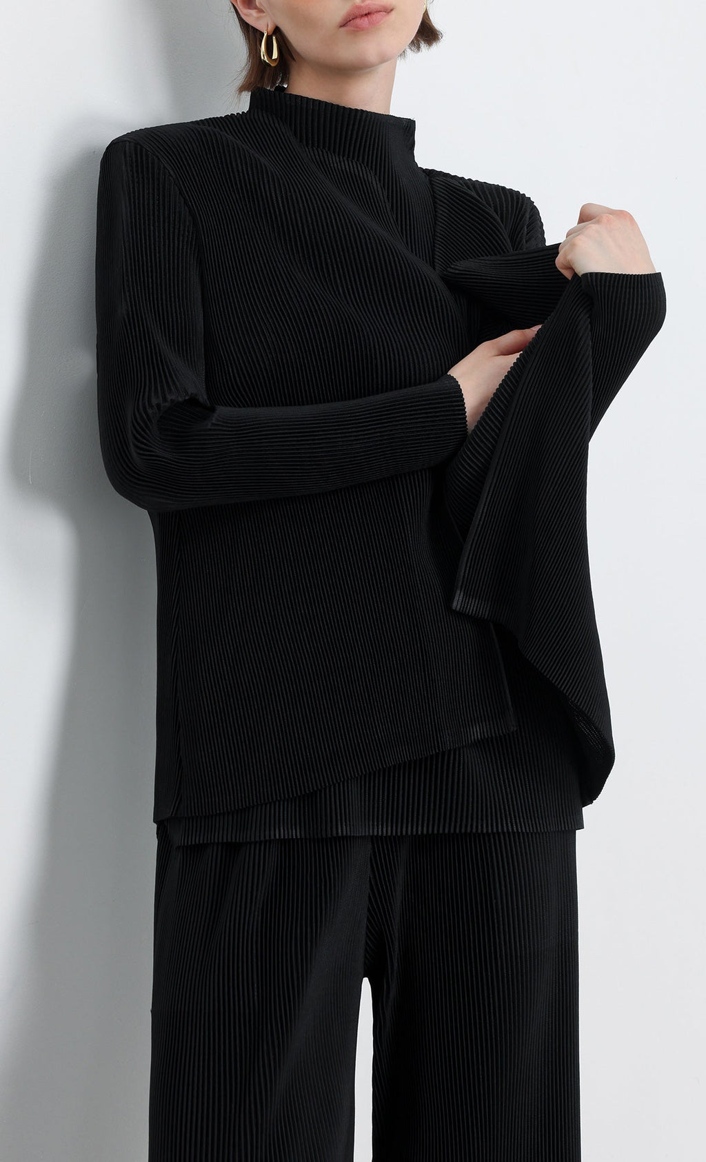 Essential Pleated Pants_Black