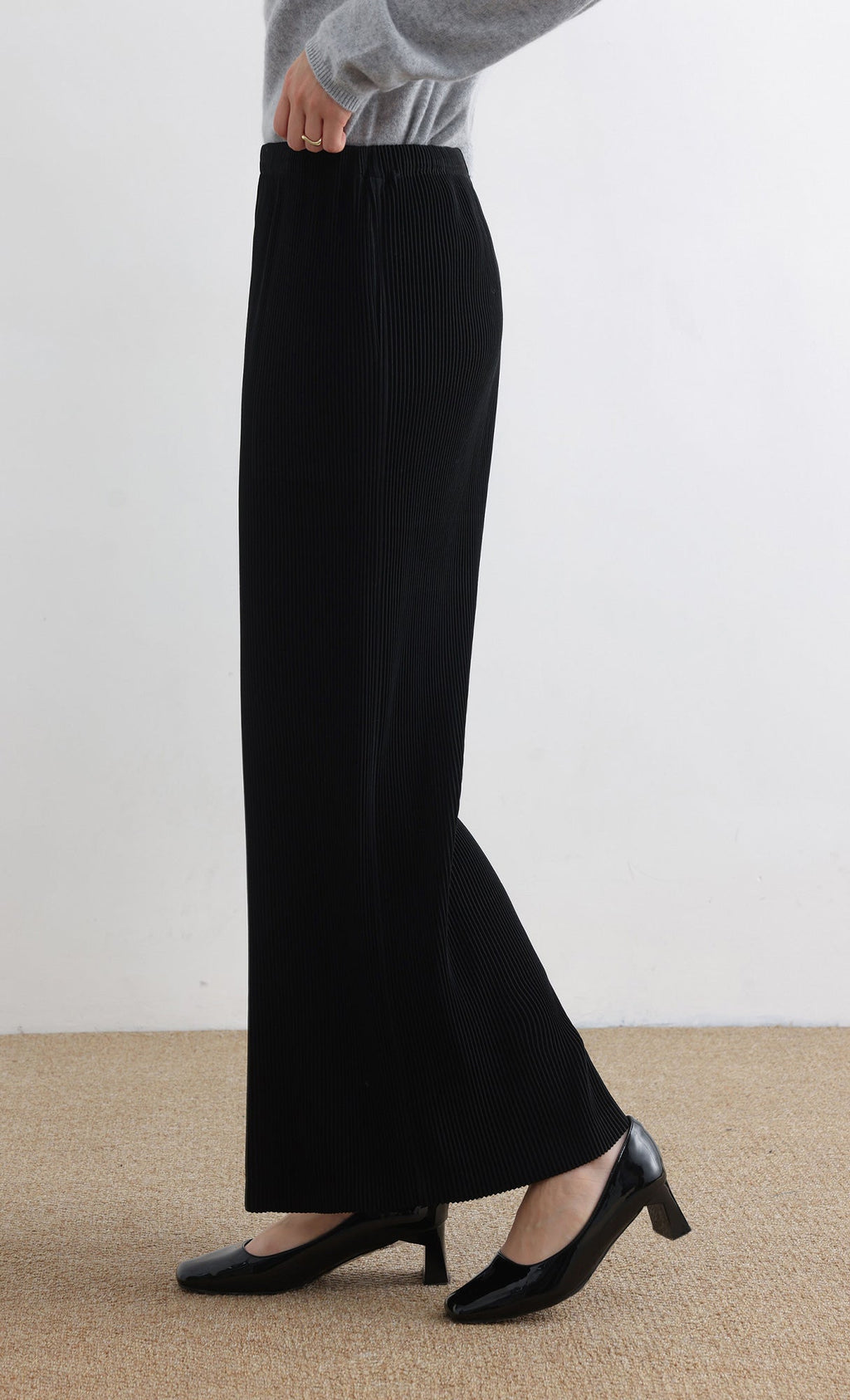 Massino Pleated Pants_Black