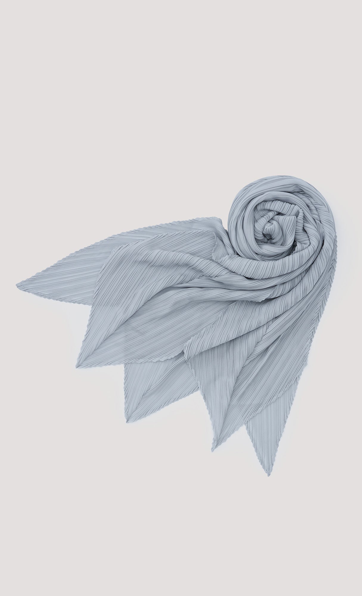 Essential pleated scarf_grey