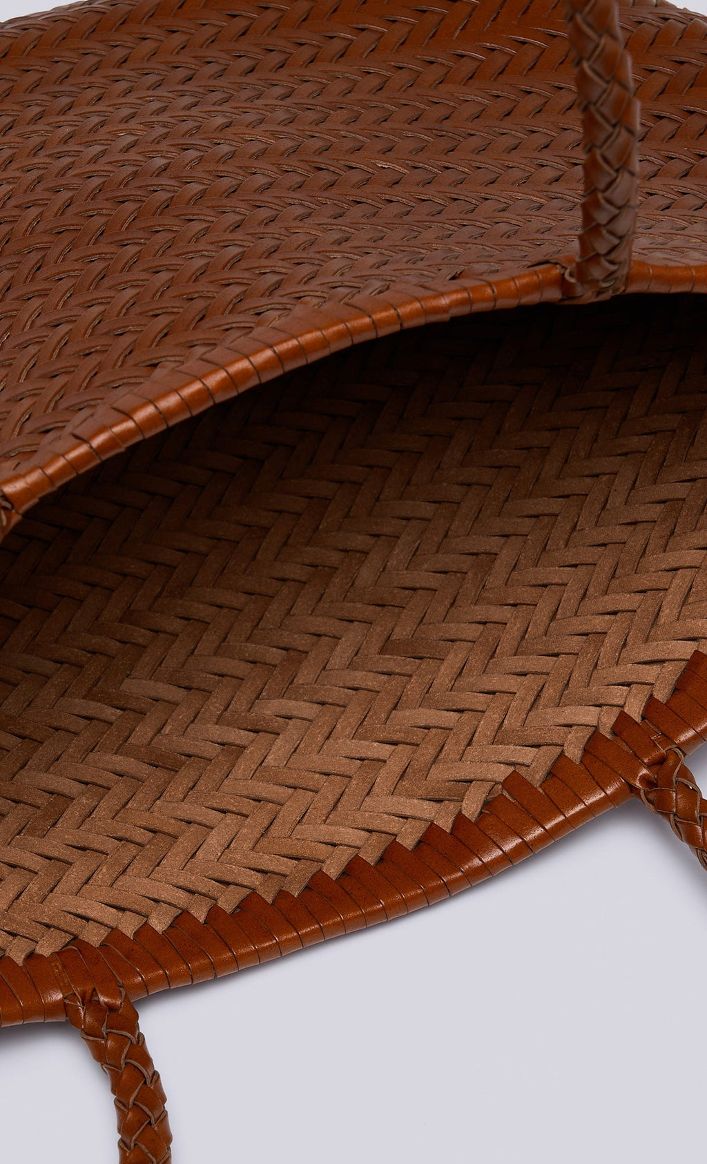 [Pouch SET] Kevin weaving leather shoulder bag_camel