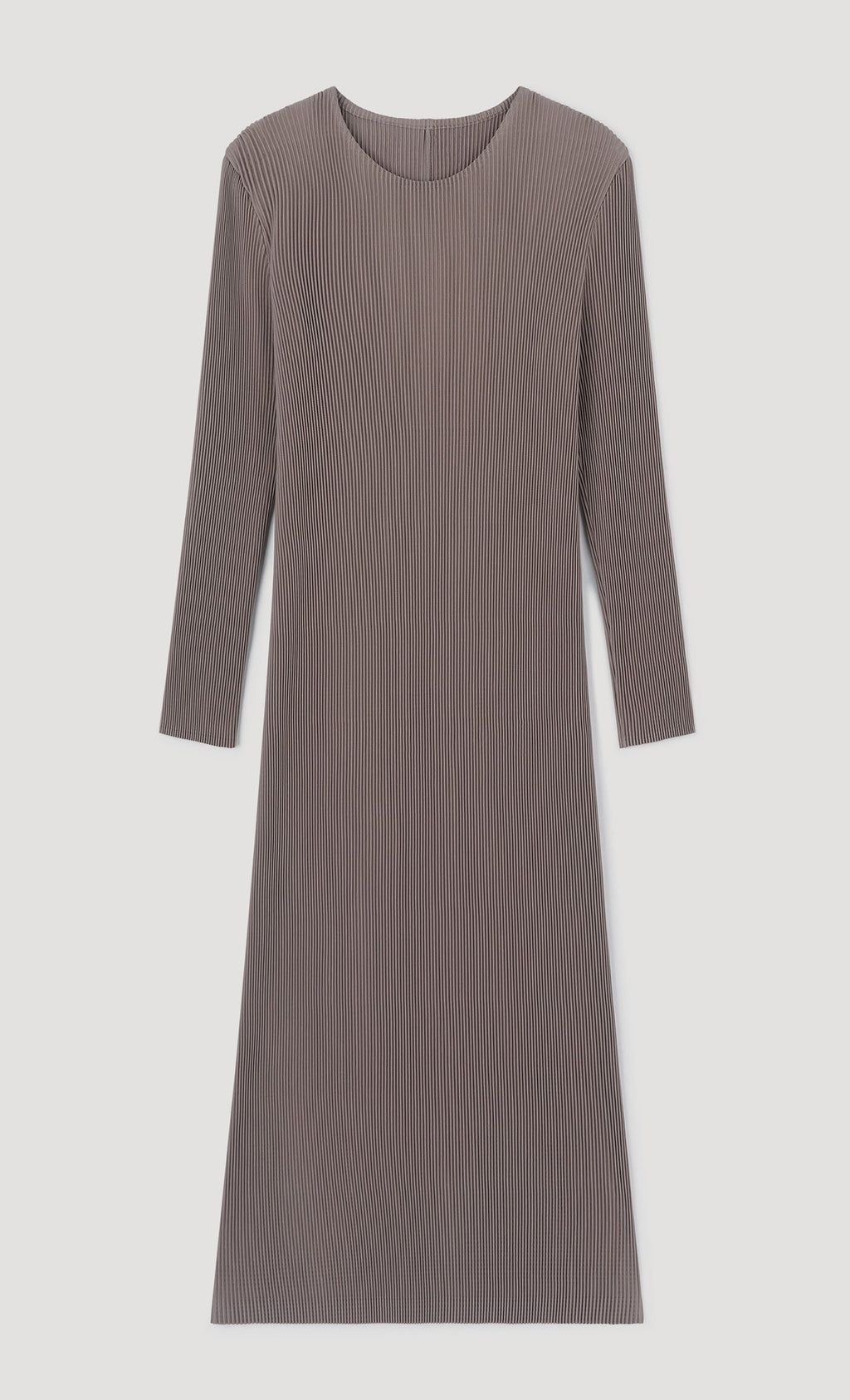 Essential Relaxed Pleats Dress_Beige