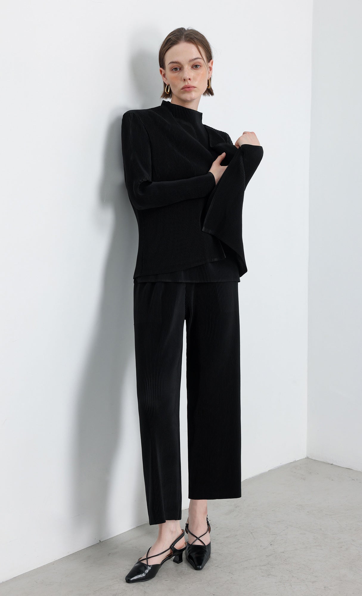 Essential Pleated Pants_Black
