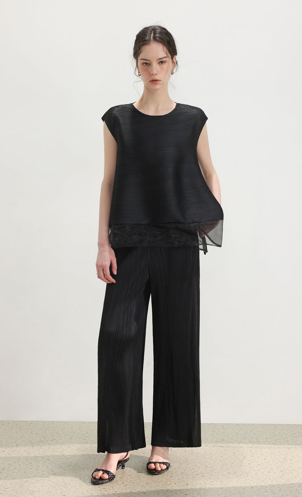 Zina pleated pants_black