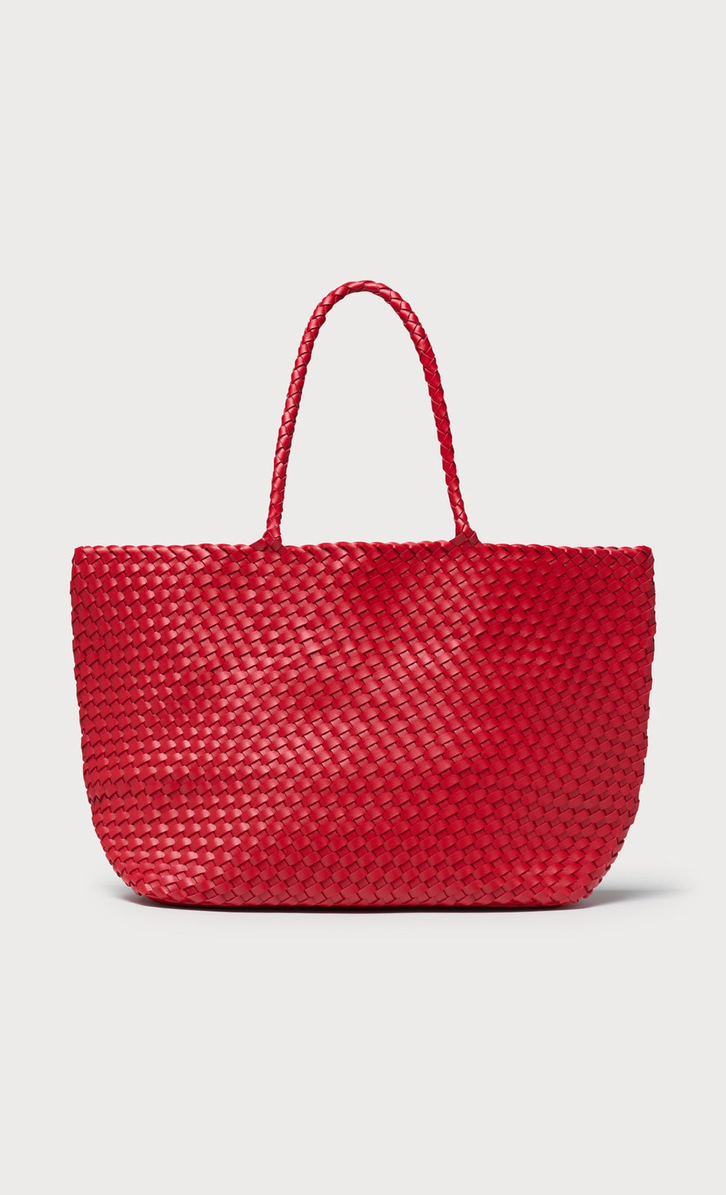 Ena weaving shopper bag_red