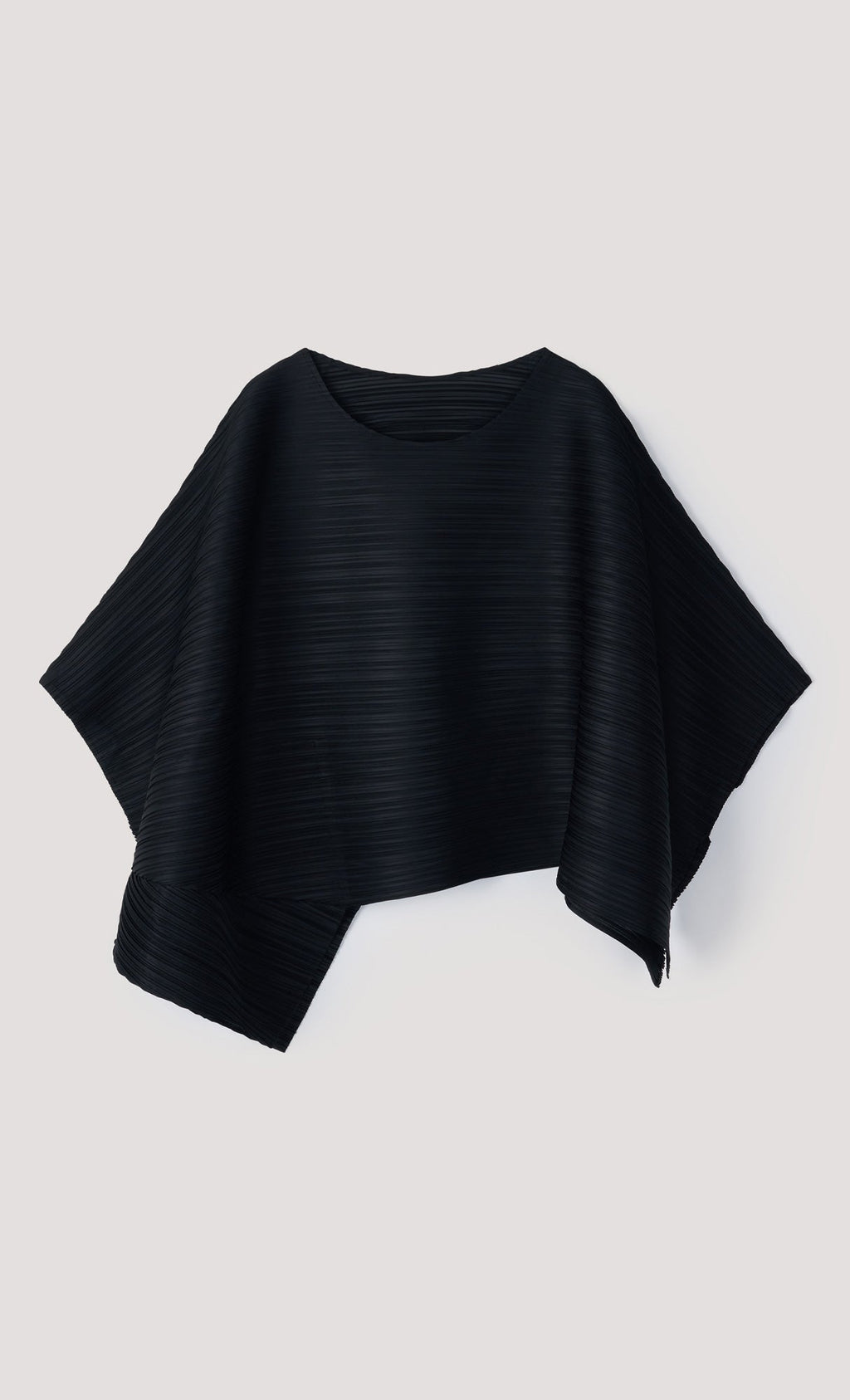 Tria pleated blouse & strap set_black