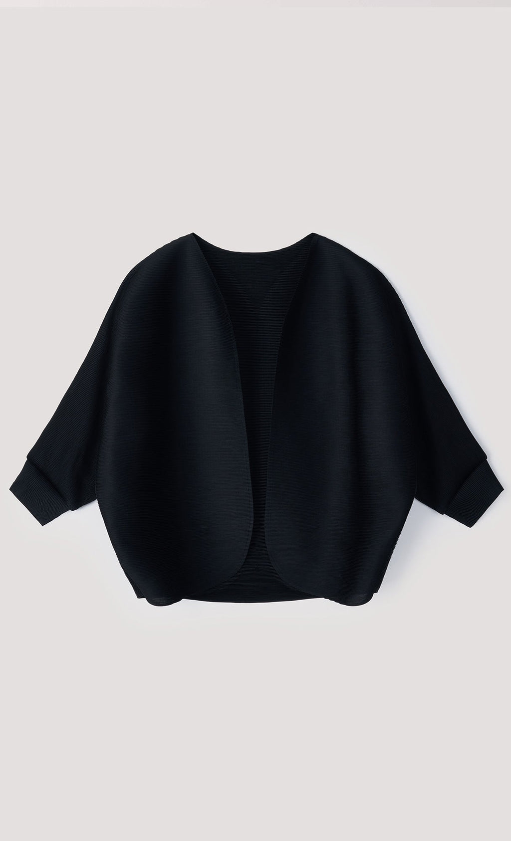 Ainy pleated cardigan jacket_black