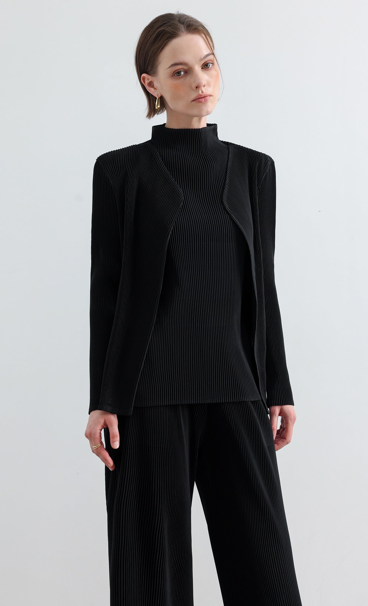 Essential Pleated Pants_Black