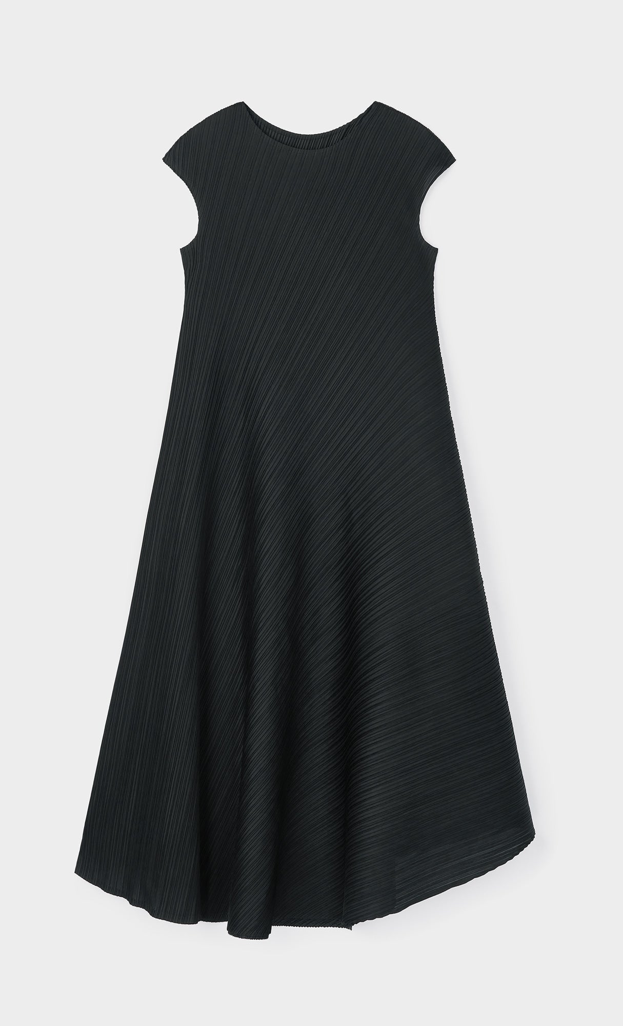 Rosy flare pleated dress_black
