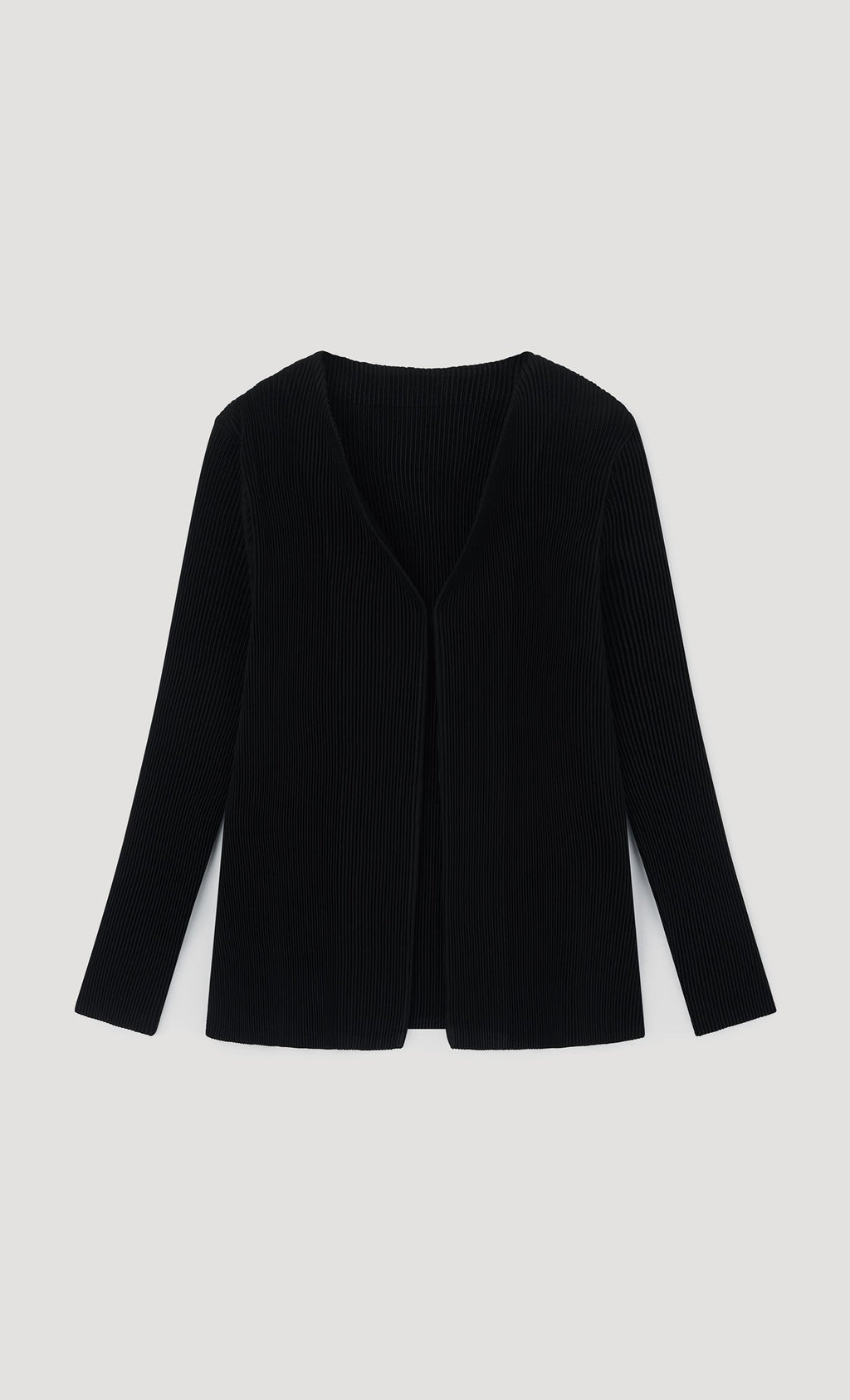 Essential Pleats Cardigan_Black