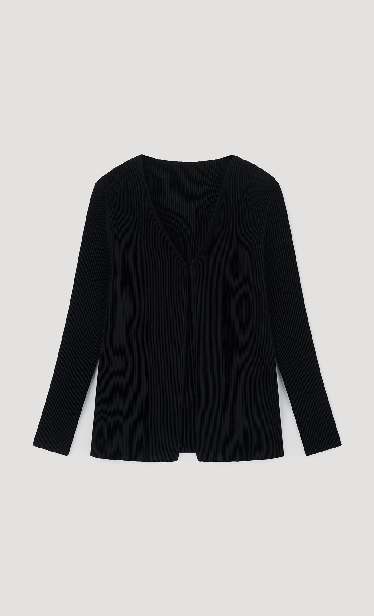 Essential Pleats Cardigan_Black