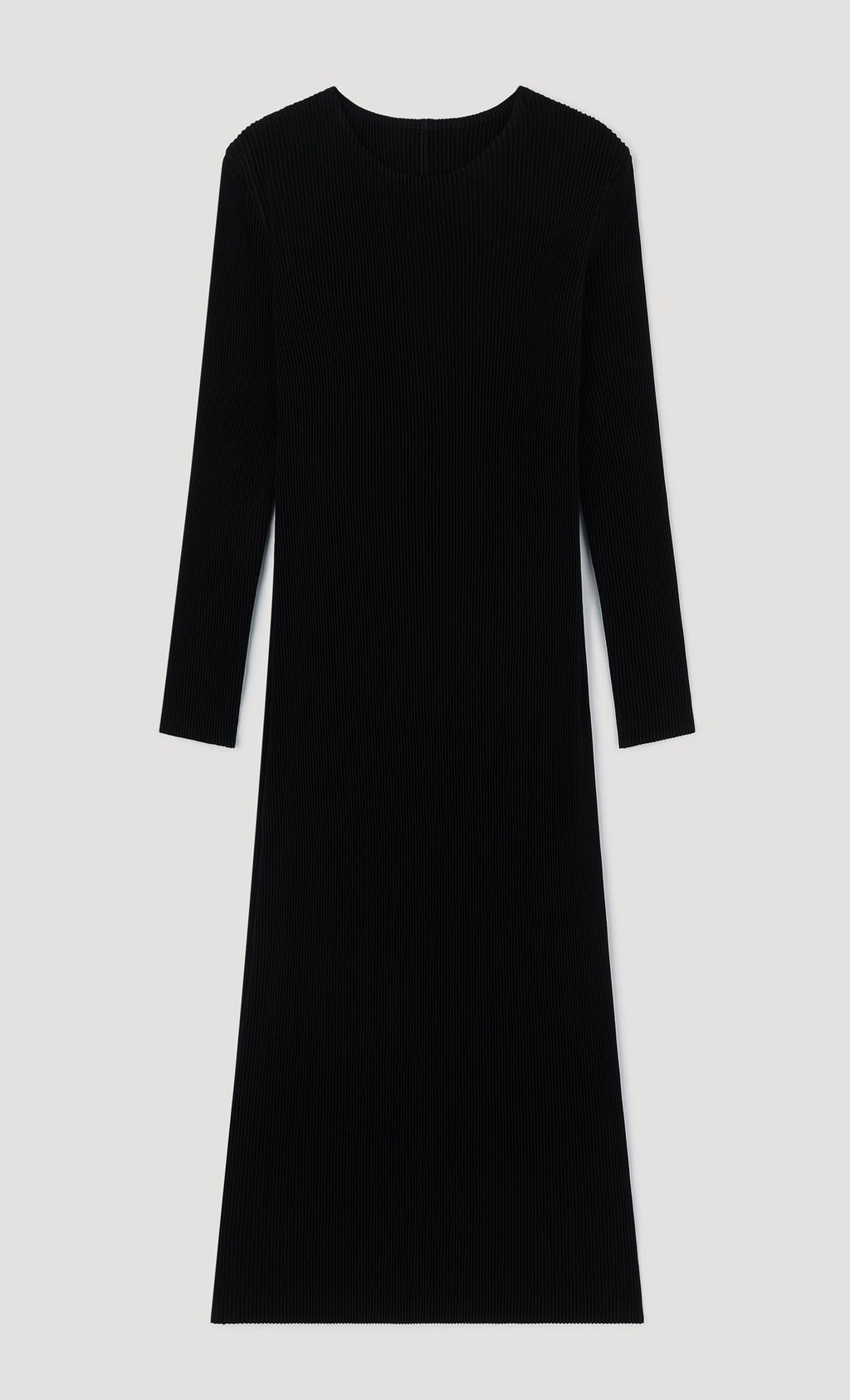 Essential Relaxed Pleated Dress_Black