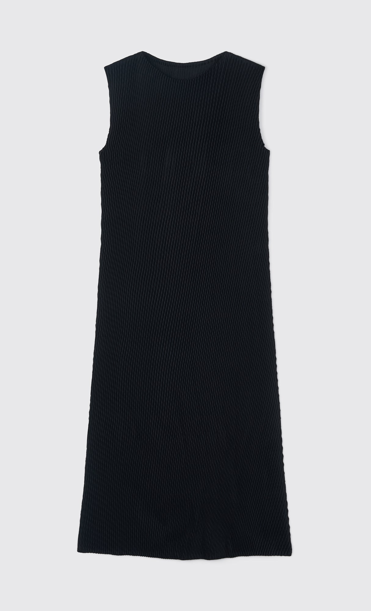 ner sleeveless pleats dress_black