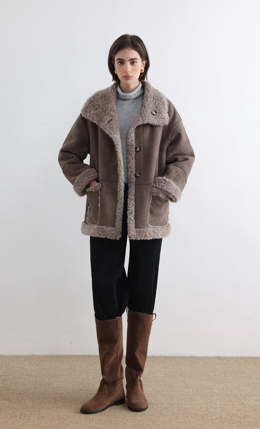 Massino Pleated Pants_Black