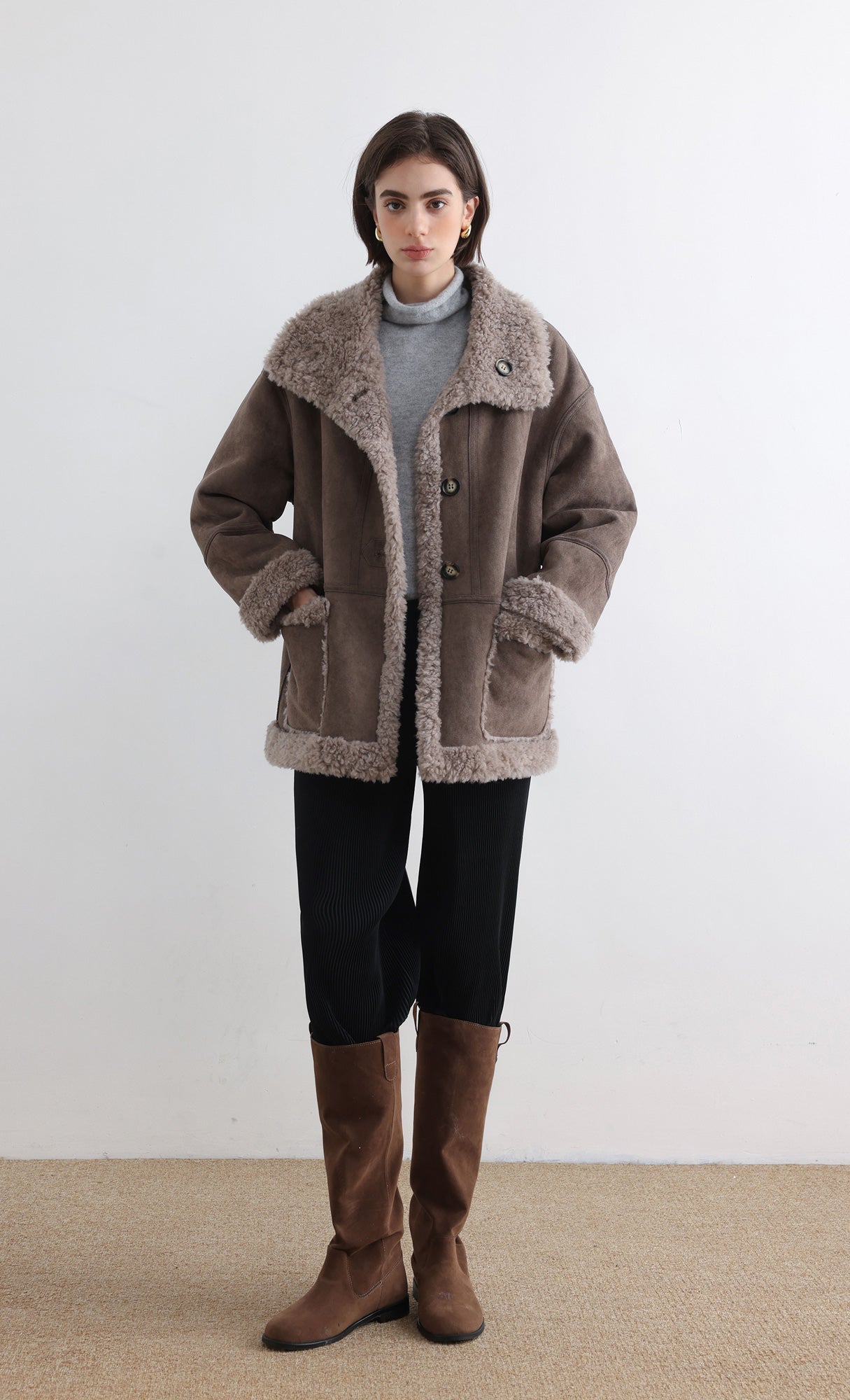 Massino Pleated Pants_Black