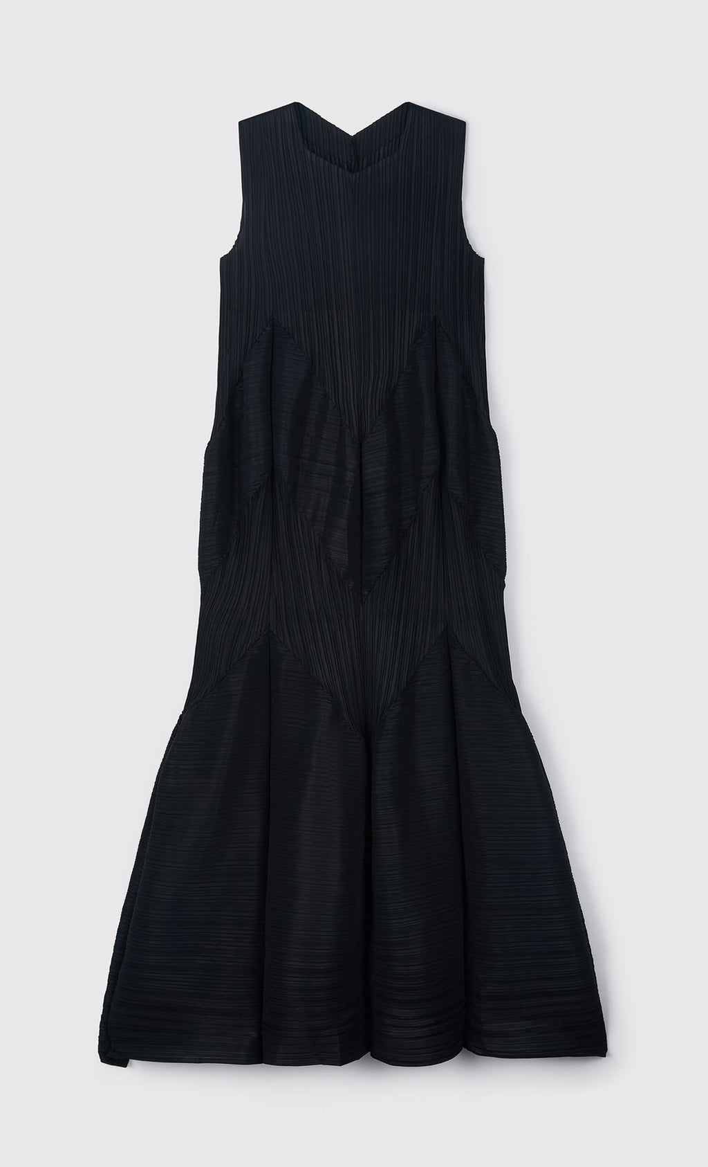 Allu volume sleeveless pleated dress_black