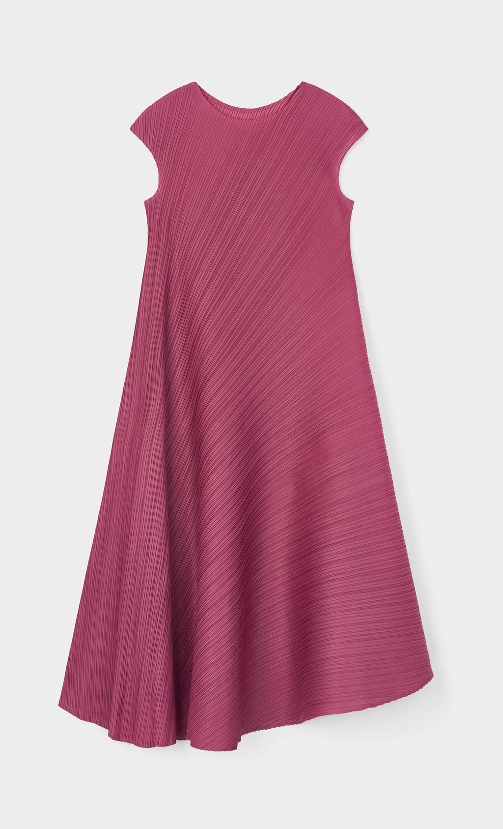 Rosy flare pleated dress_indipink