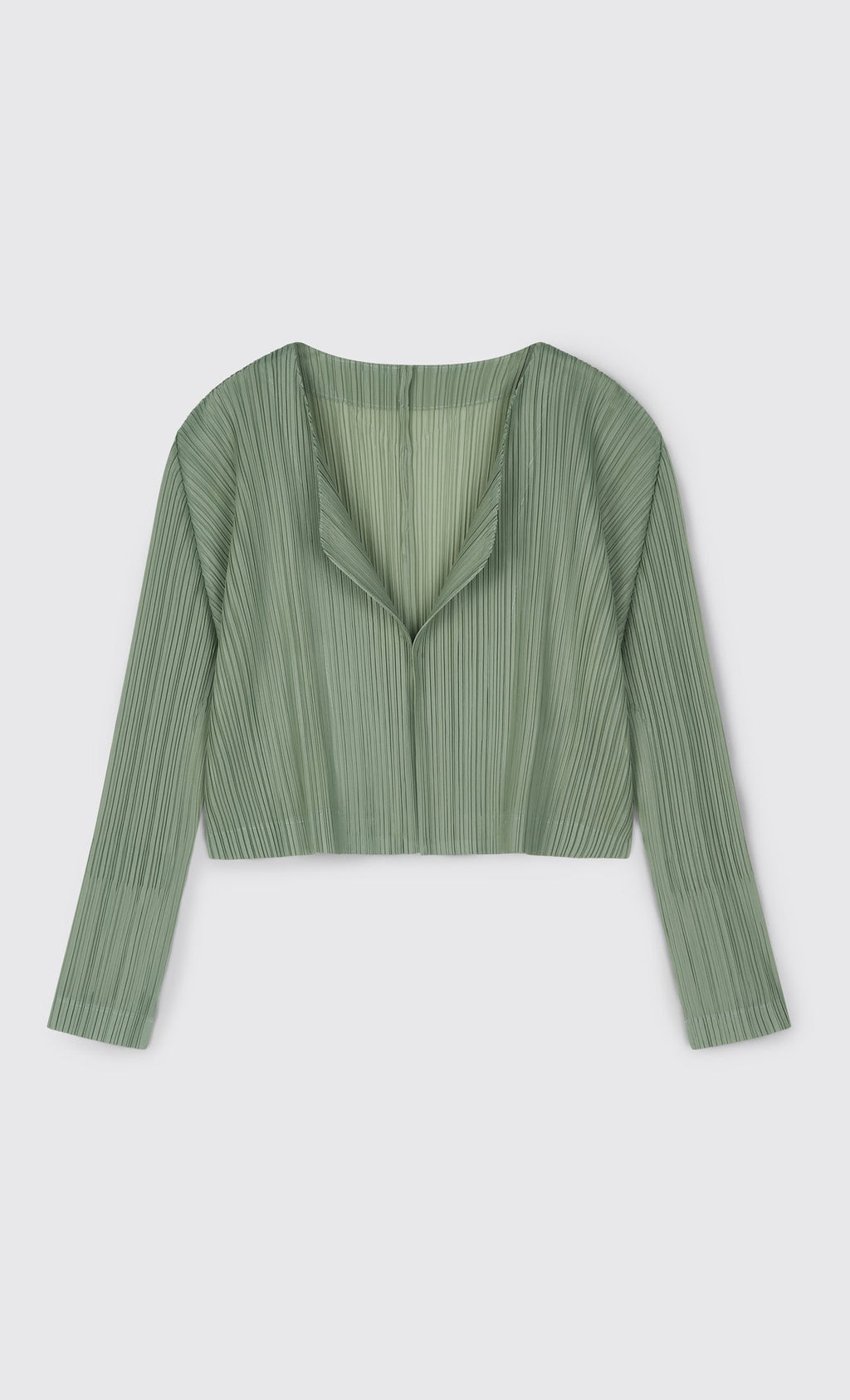 Cod pleated cardigan_mint
