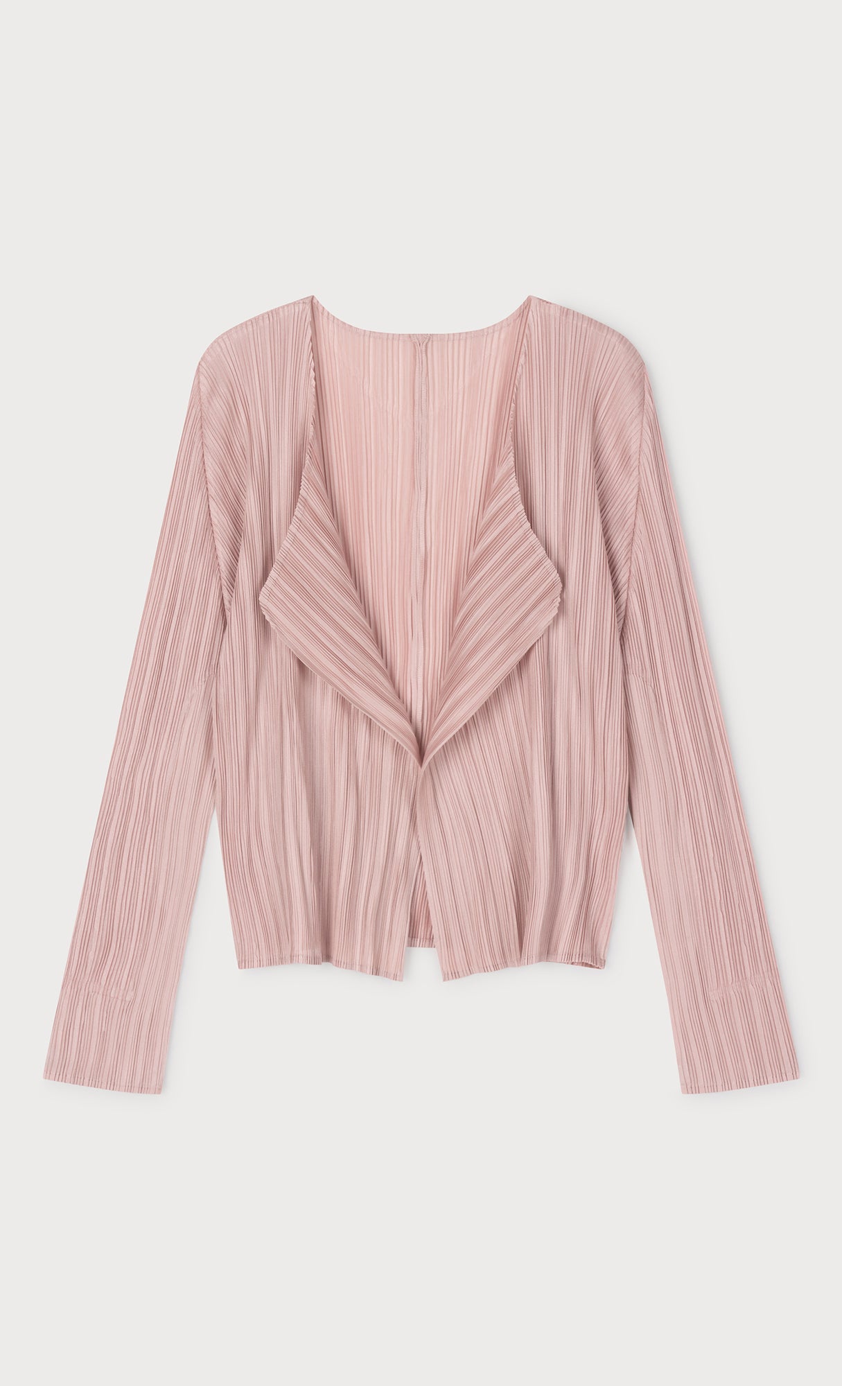 Pia pleated cardigan_pink