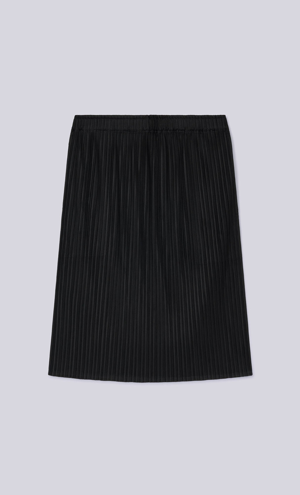 Dara pleated midi skirt_black