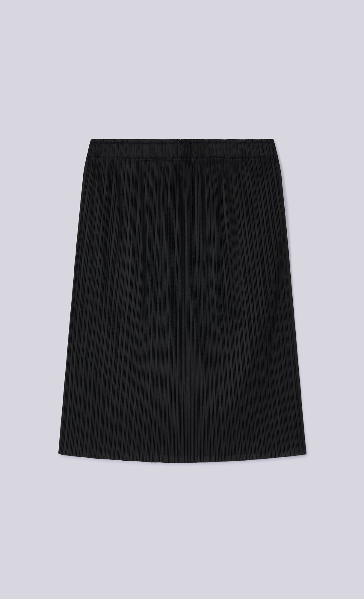 Dara pleated midi skirt_black