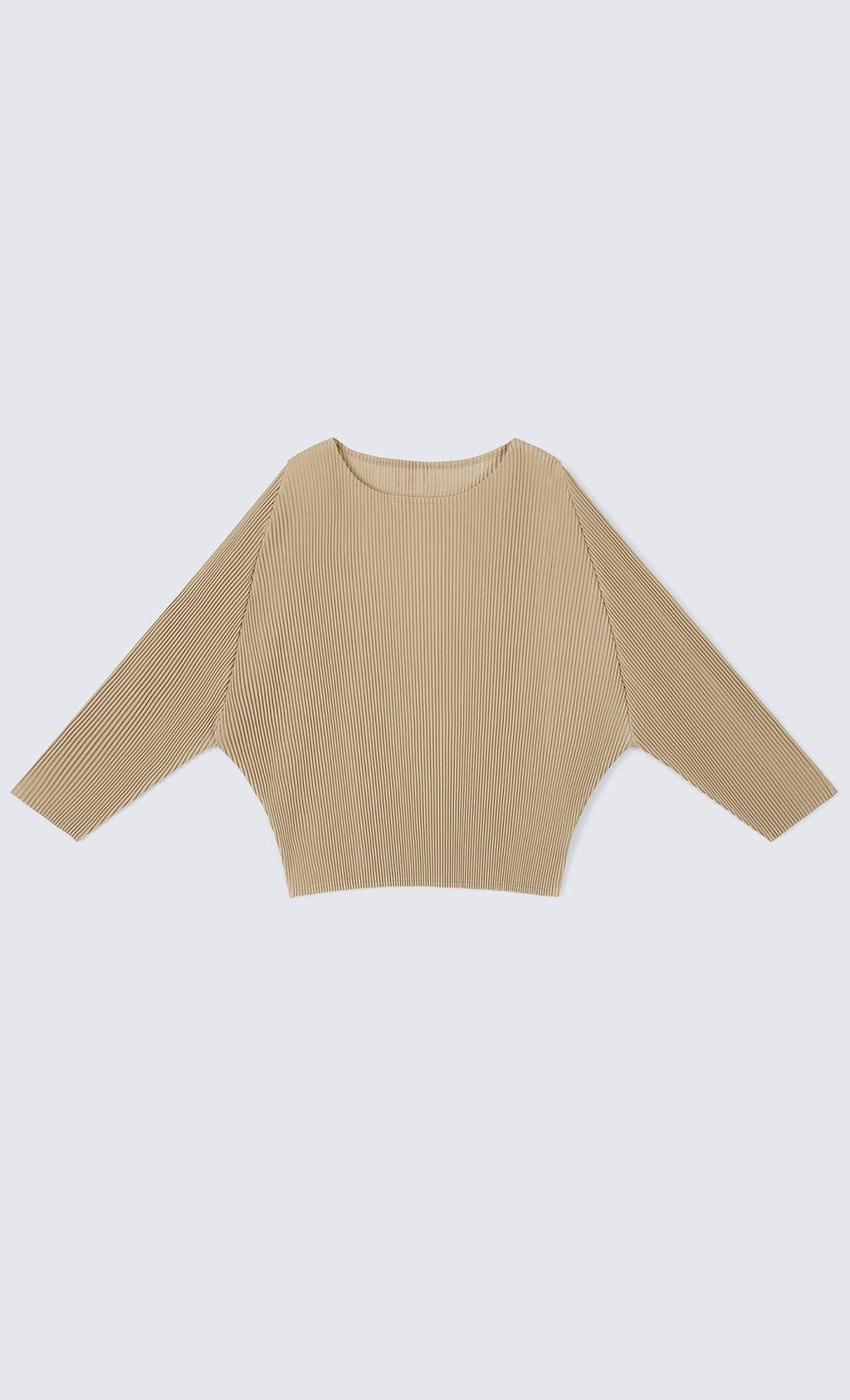 Rindy ray pleated Top_Light-Beige