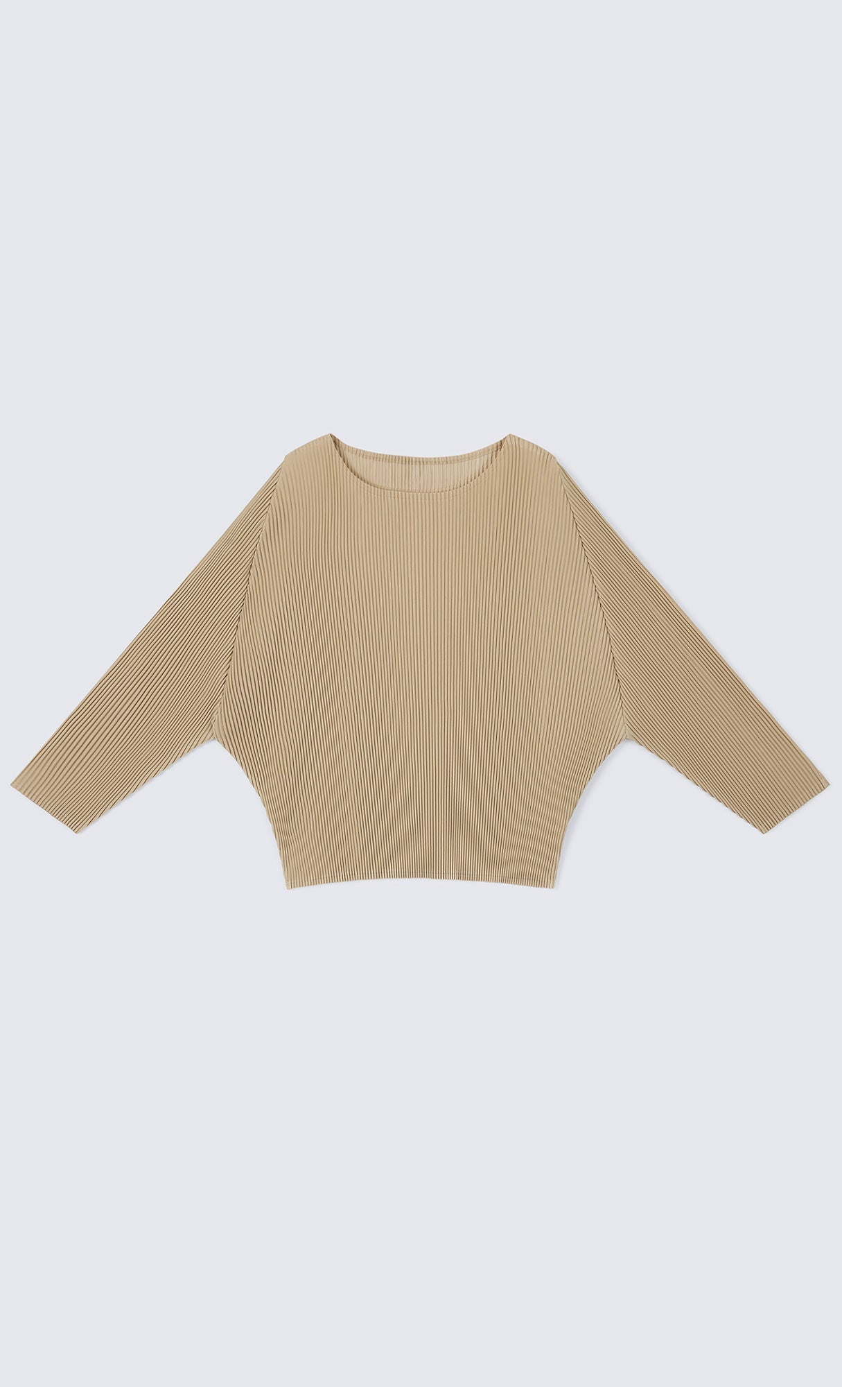 Rindy ray pleated Top_Light-Beige