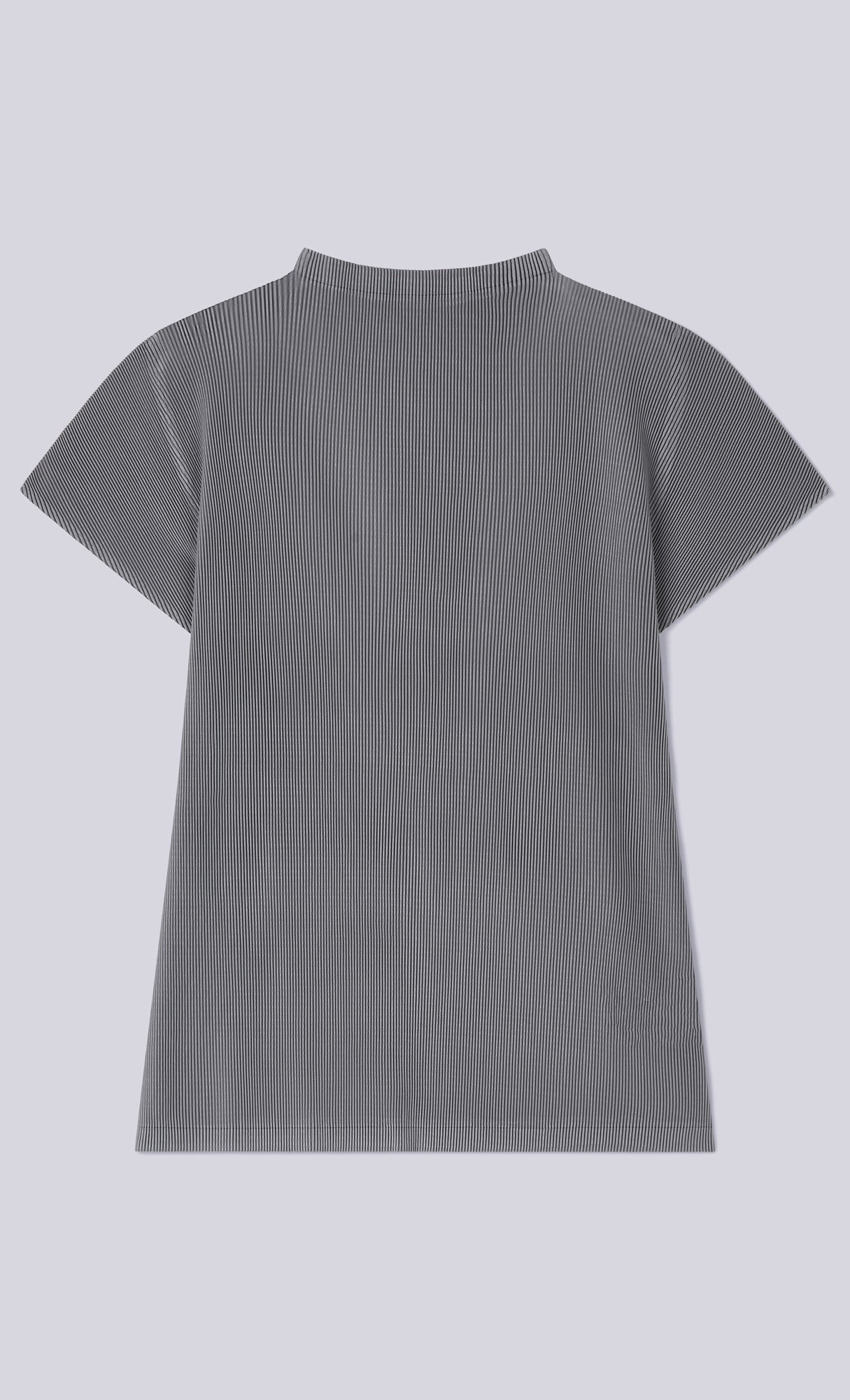 Lao pleated half neck top_grey