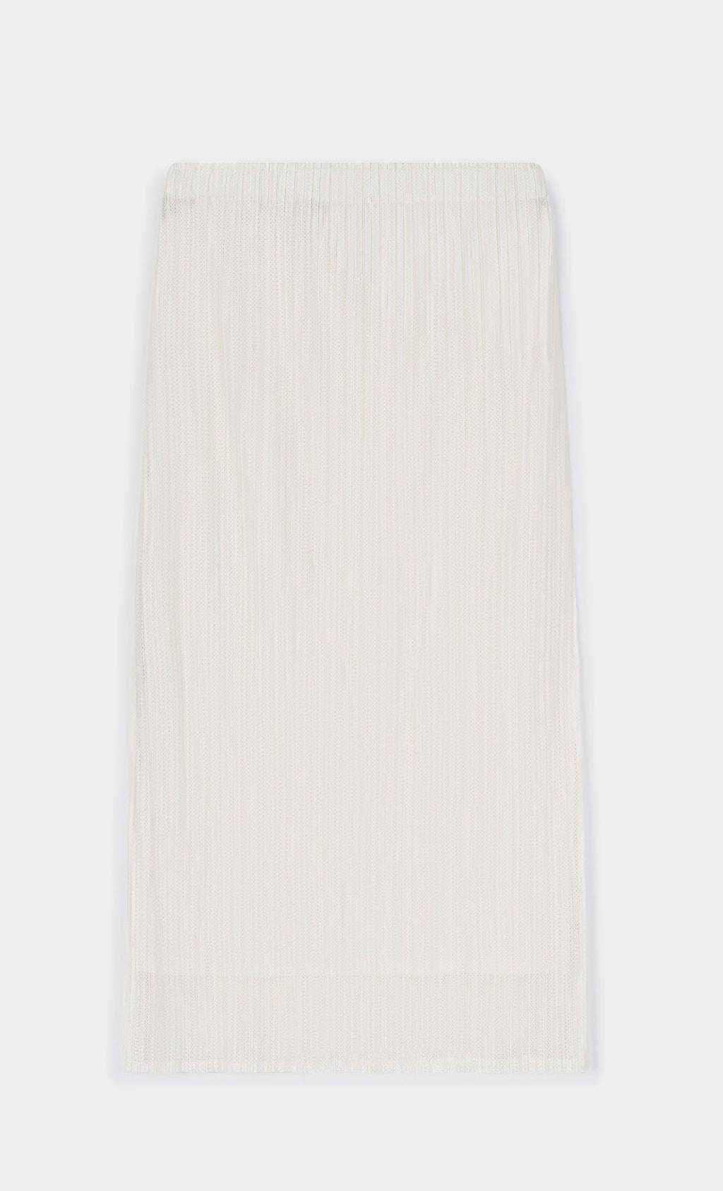 Airy pleated skirt _ivory