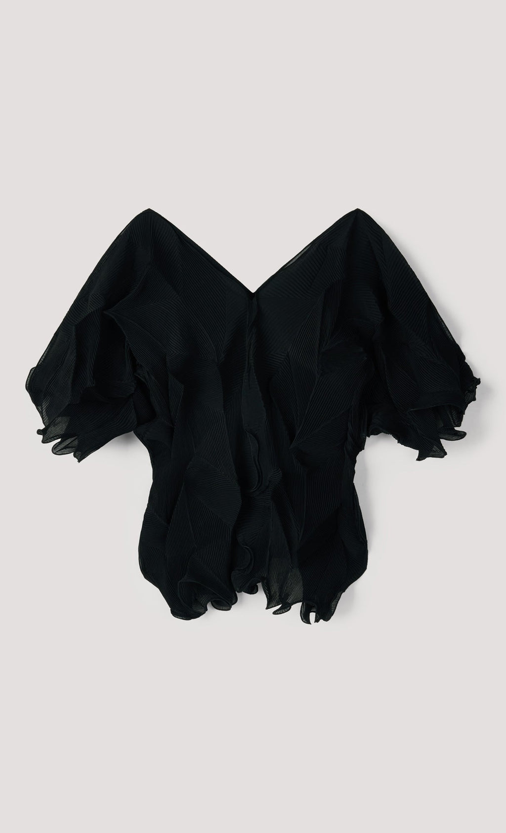 Curves pleated blouse_black