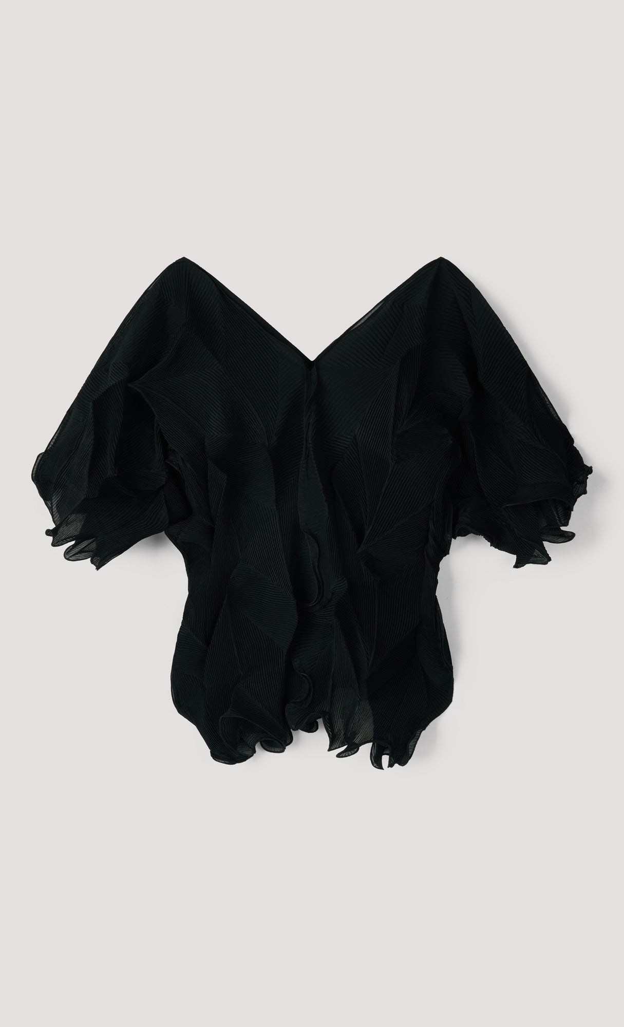 Curves pleated blouse_black