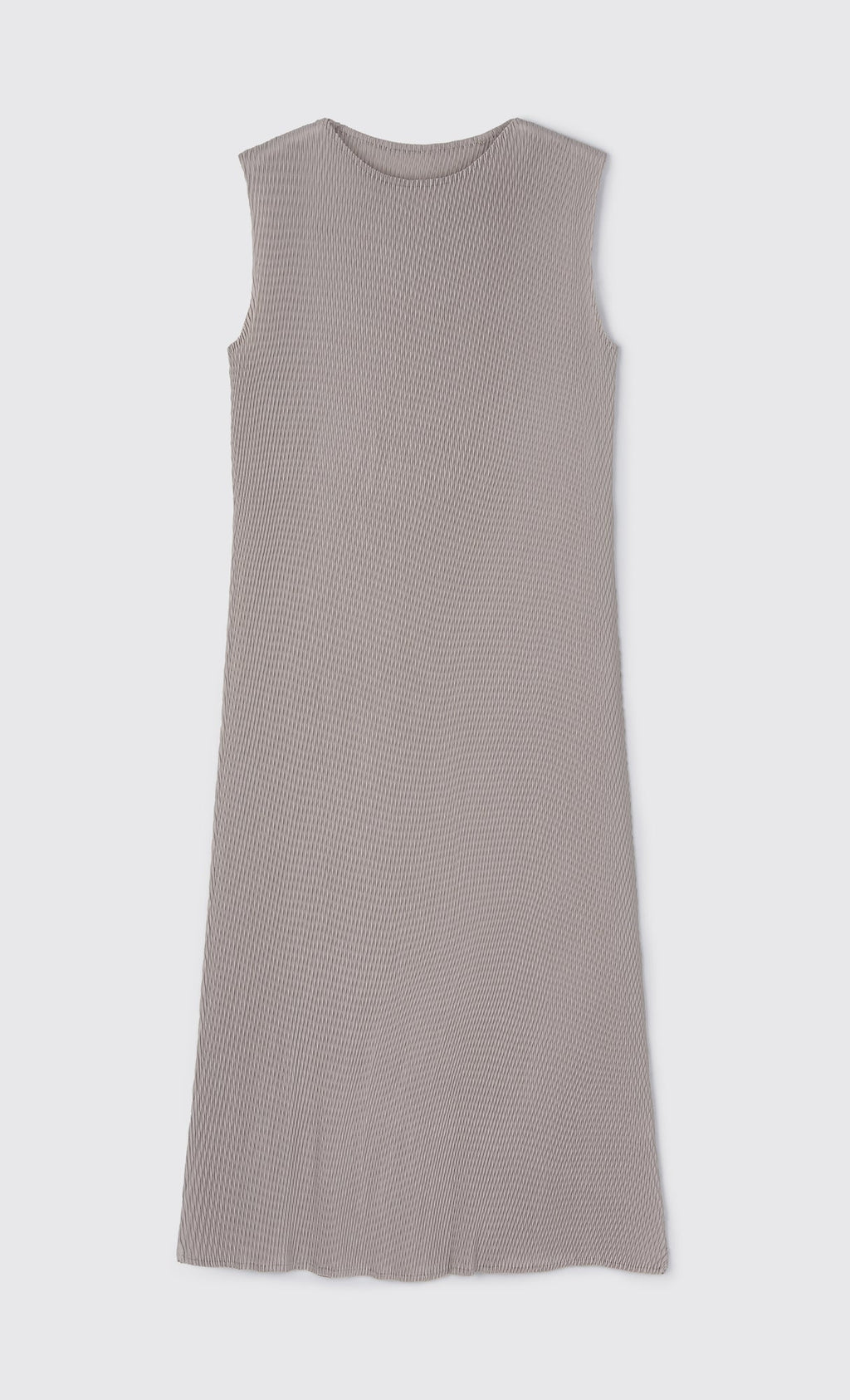 Ner sleeveless pleated dress_beige