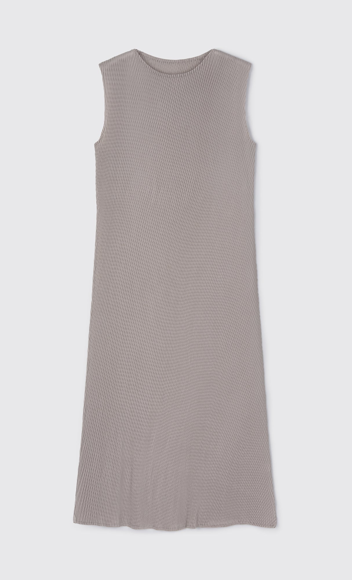 Ner sleeveless pleated dress_beige