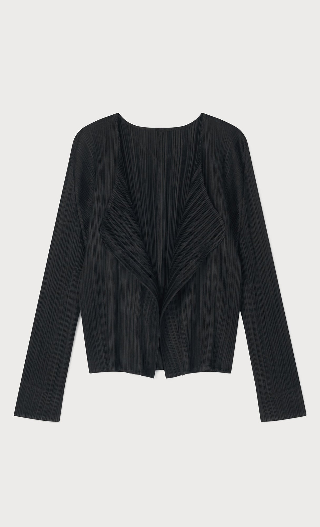 Pia pleated cardigan_black