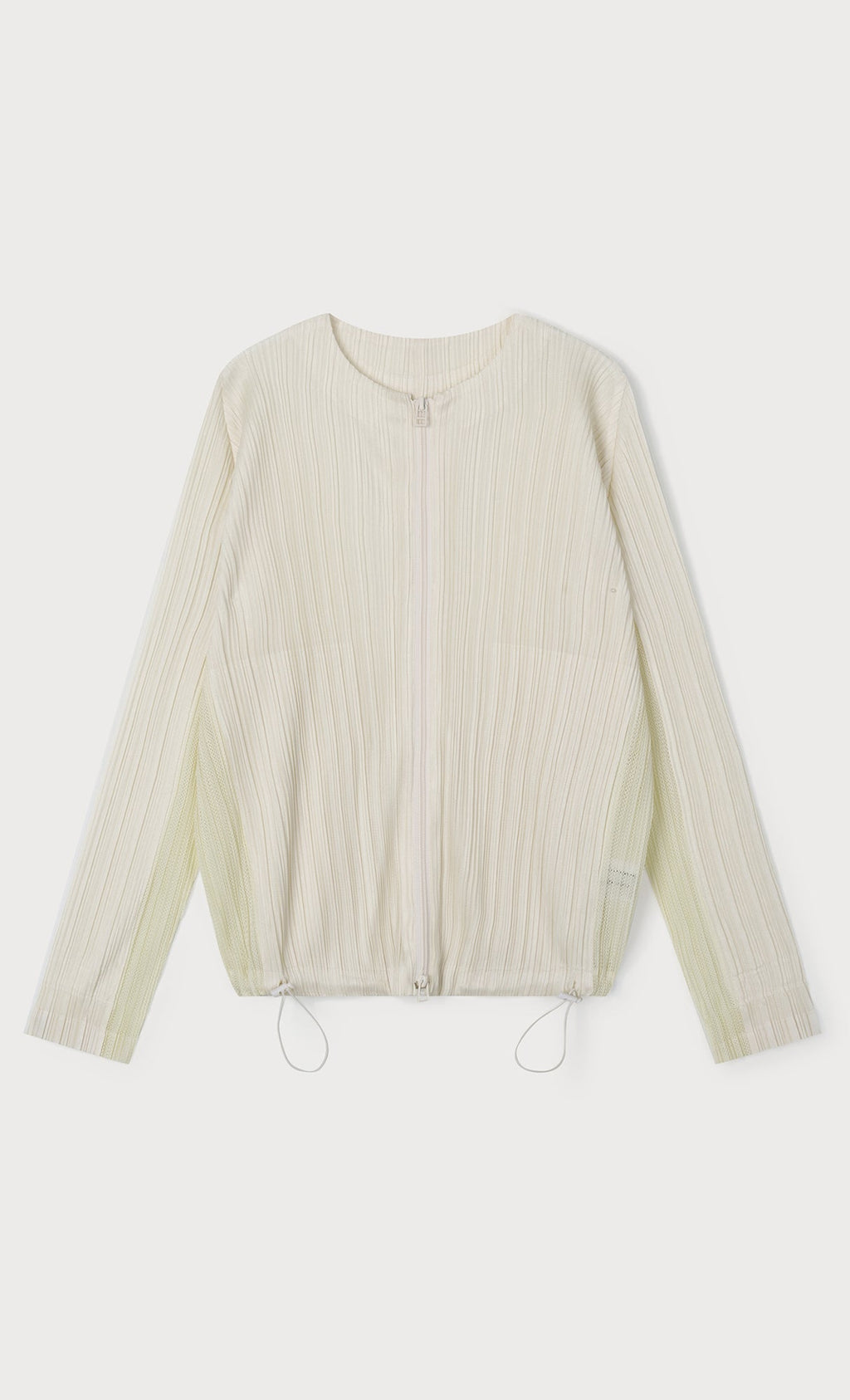 Lina pleated blouson jumper_ivory