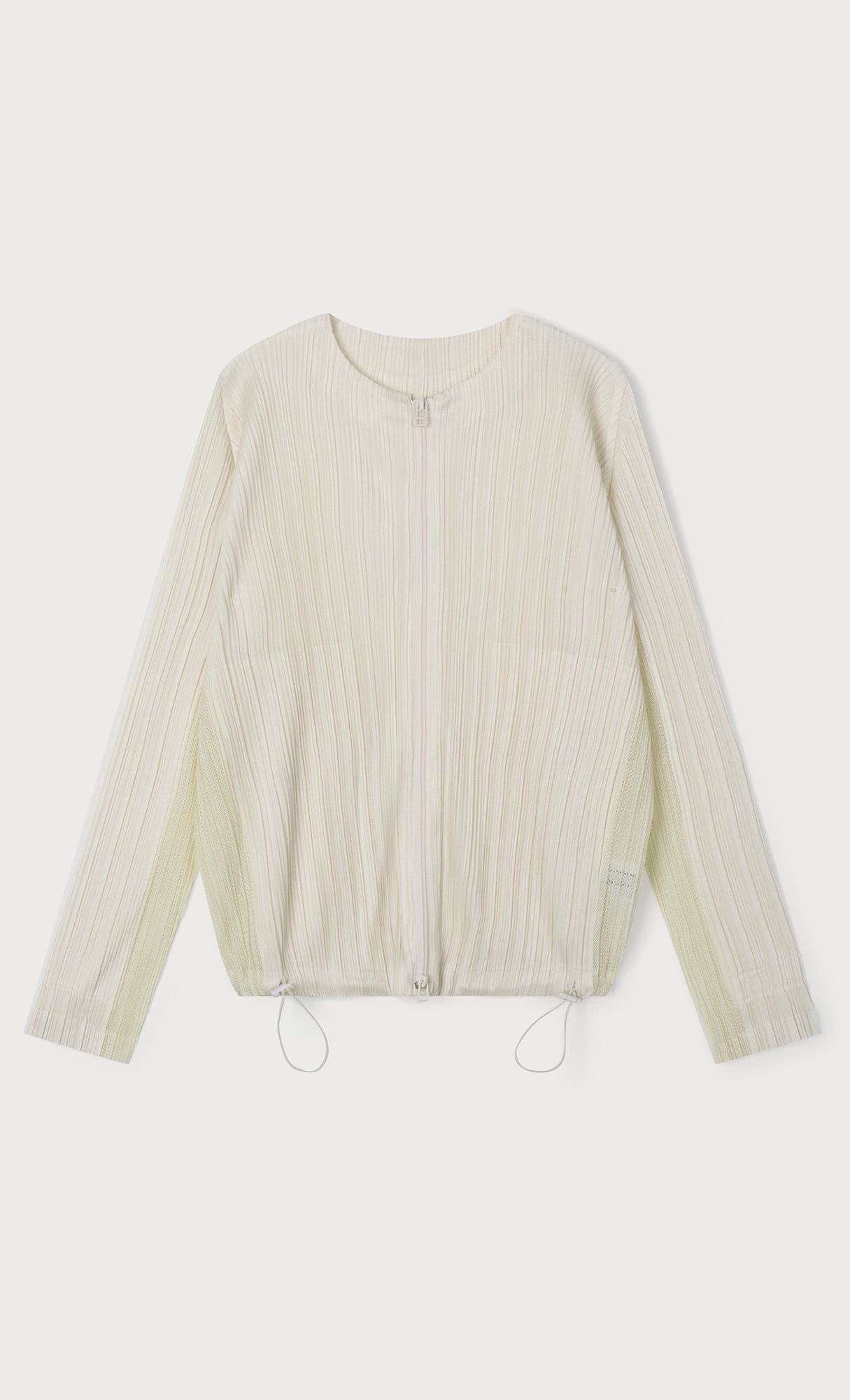 Lina pleated blouson jumper_ivory