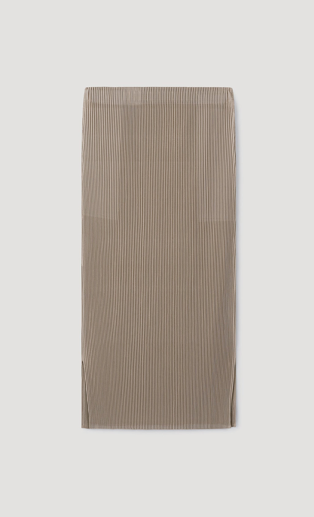 classy line pleated skirt_beige