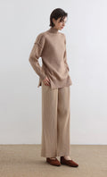 Massino Pleated Pants_Light Beige